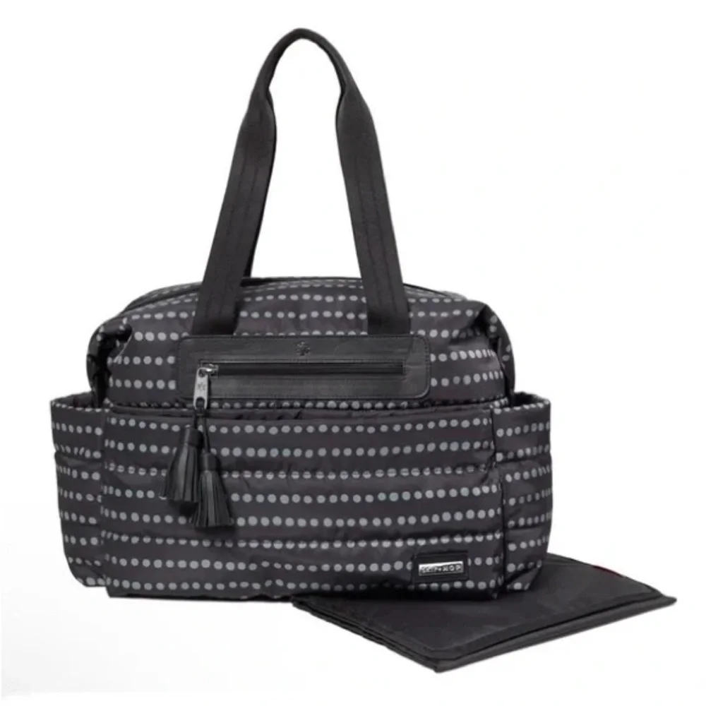Skip Hop Riverside Ultra Light Diaper Satchel Bag in Cute Polka Dot Design